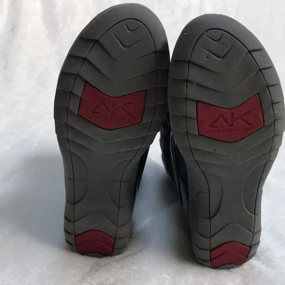 Anne Klein Sport Grania Snow Boots w/Pewter Plaid Faux Fur Mid Calf Women’s 8M - Picture 4 of 4